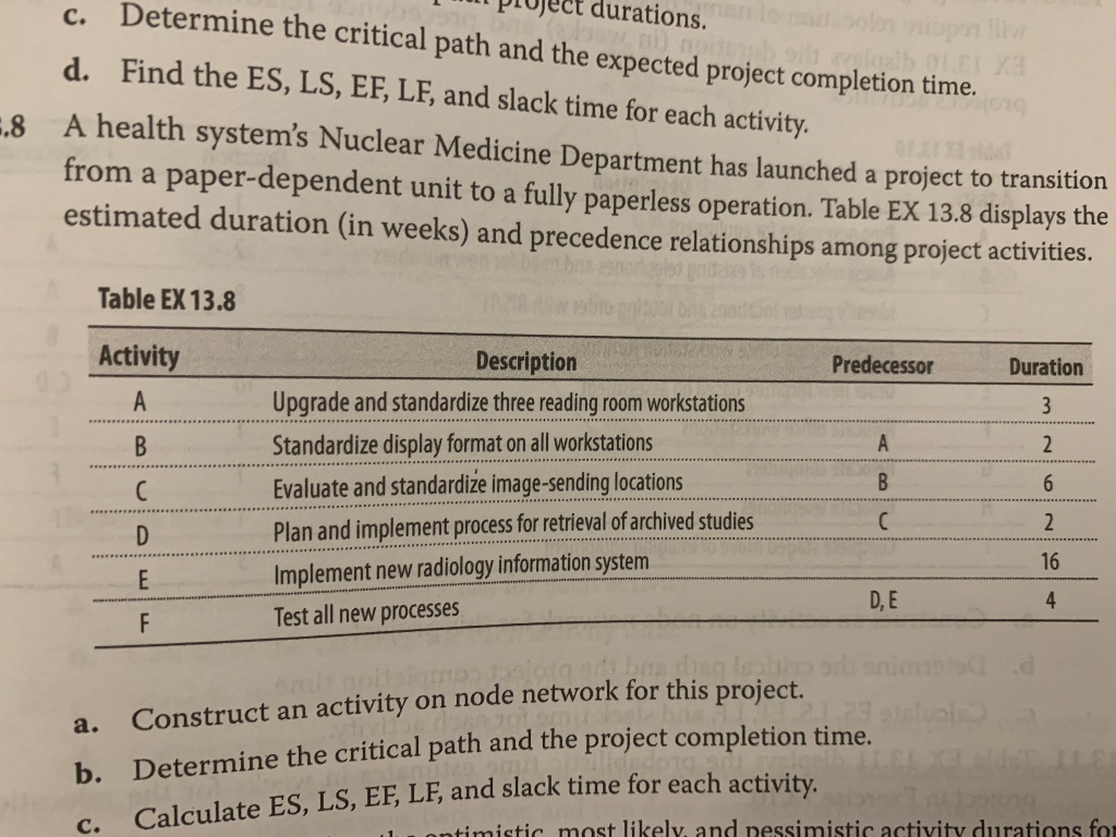 Please answer 13.8 Thank you! C. durations. no