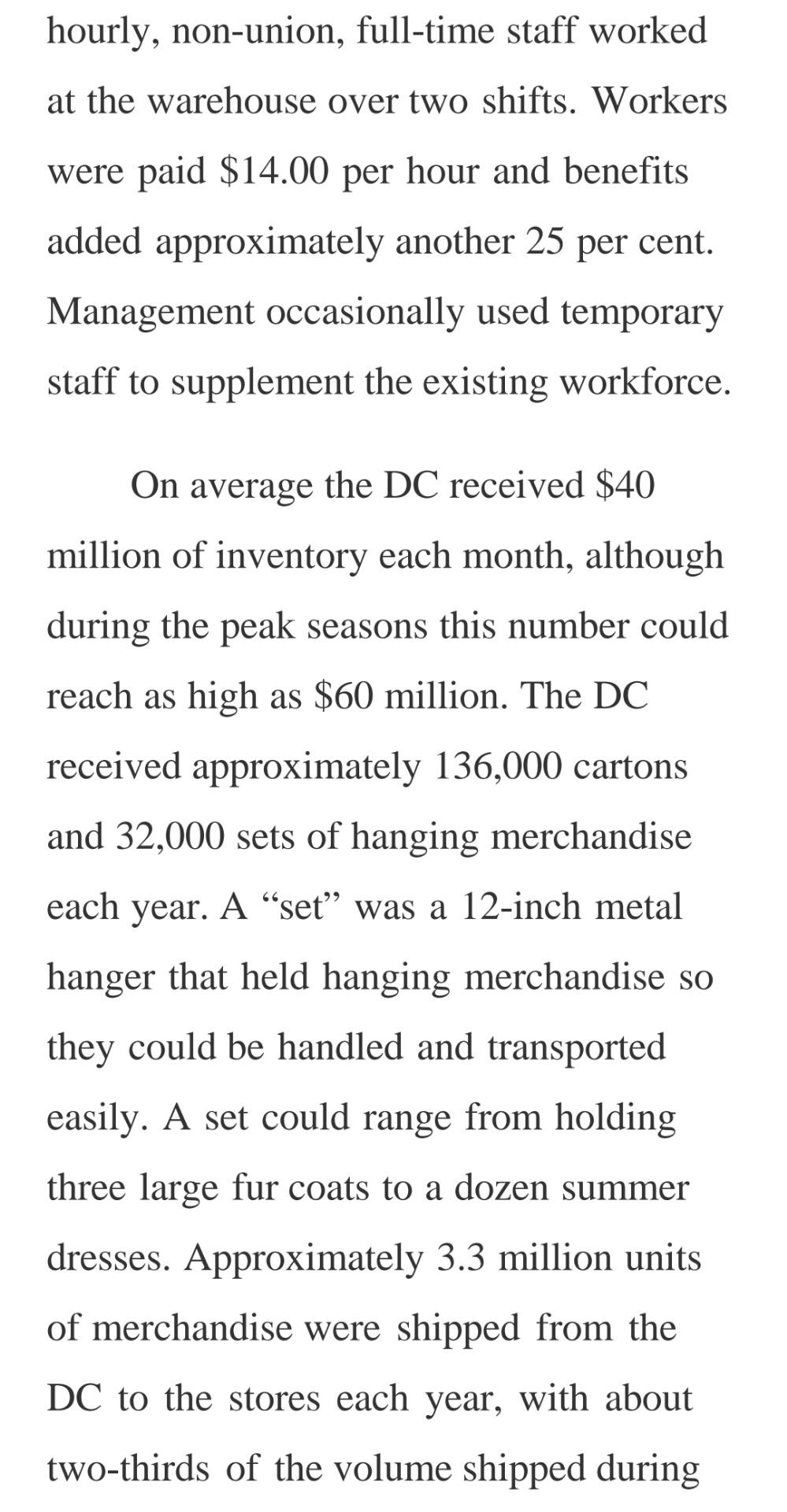 Case Study: HOLT RENFREW Question: According to a