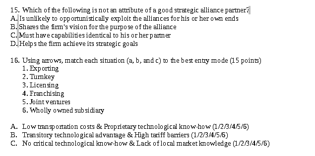 Please answer every question correctly for this