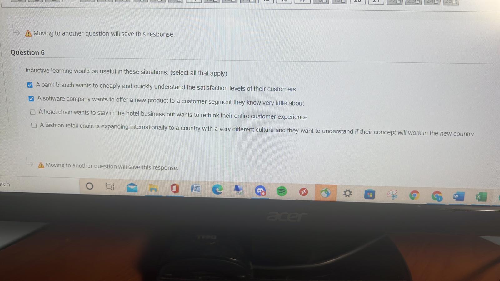 A Moving to another question will save this