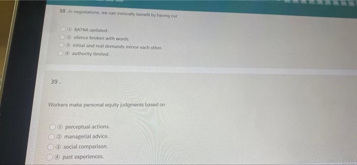 37 .When is high, the person believes: "I have