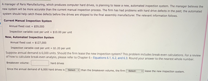 A manager of Paris Manufacturing, which produces