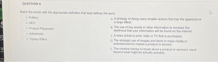 QUESTION 2 According to the information relayed