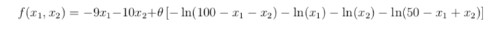 Consider the following function f : X R where is