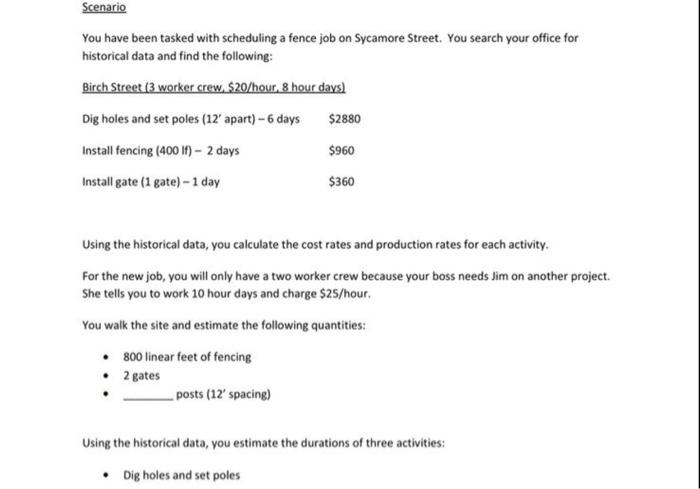 Help me understand pleease Scenario You have been