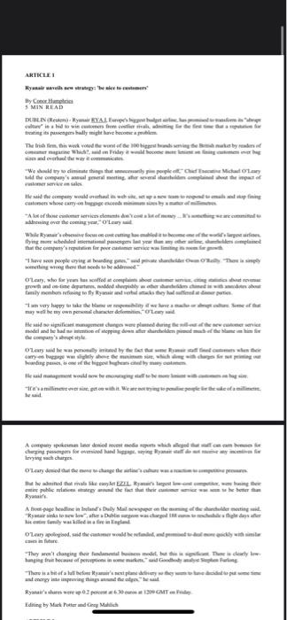 using the articles below, please answer the