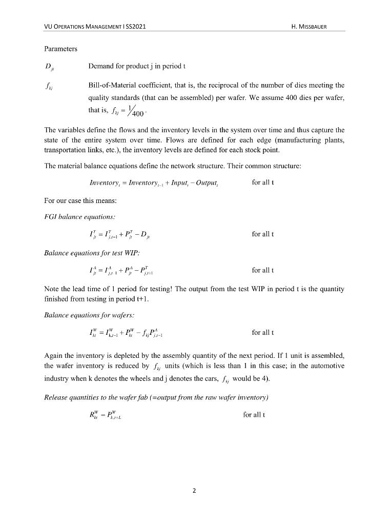 By using either Lindo or EXCEL SOLVER , Operatin