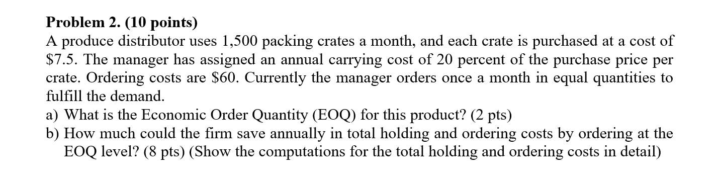 please write out the formulas and the inputs in