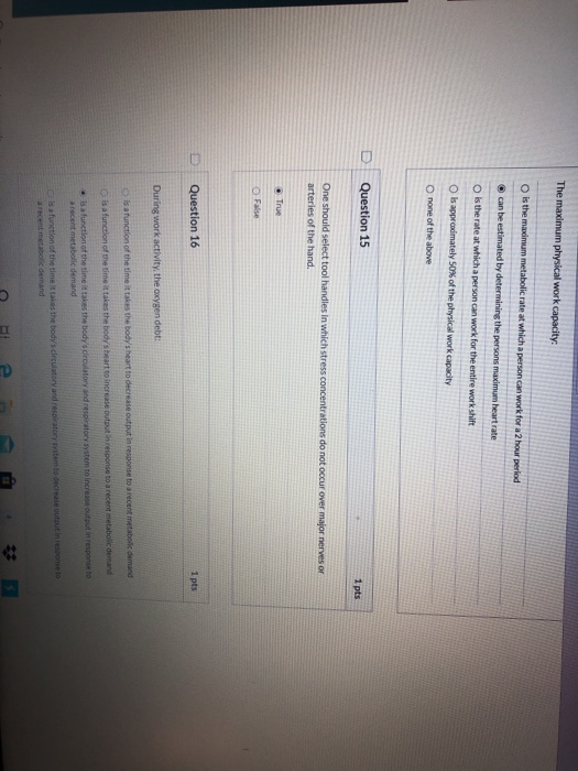 D Question 1 1 pts What factor listed below