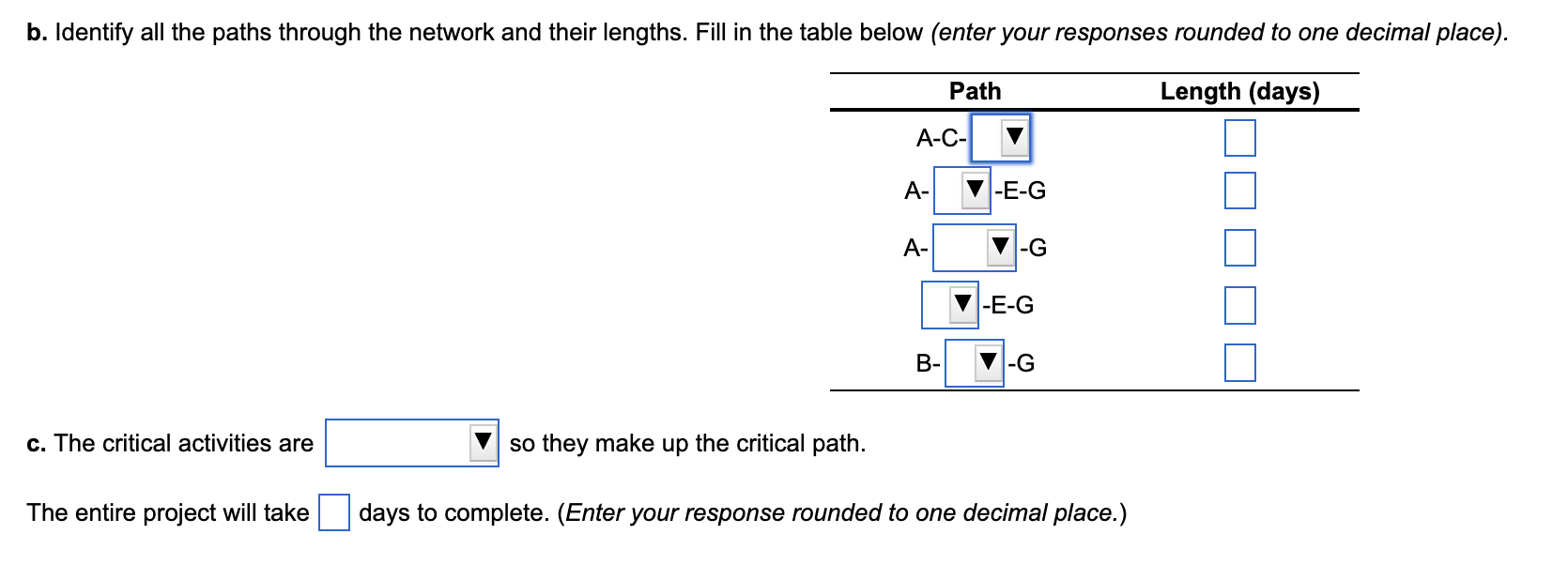 \begin{tabular}{ccc} \hline Activity & Duration