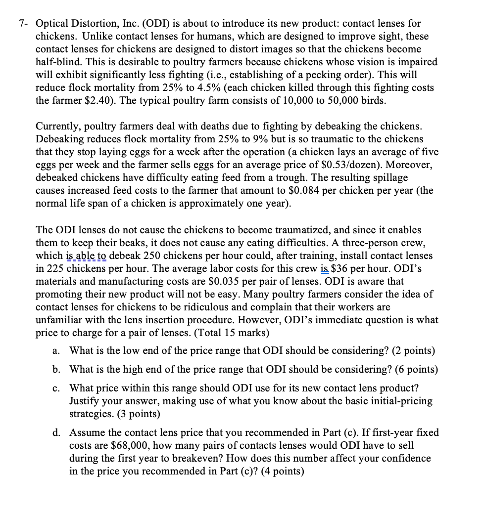 please answer all questions Optical Distortion,