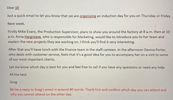 Dear vill Just a quick email to let you know that