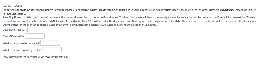 Problem 566408 Do not include anything other than