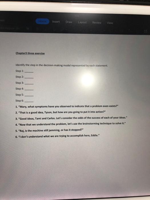 Hon Insert Draw Layout Review View Chapter3 three