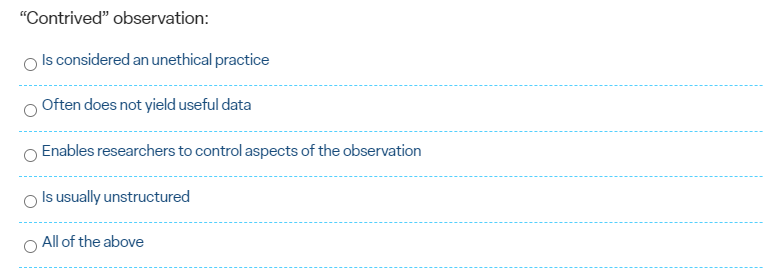 Ethnographic research: Involves observing people