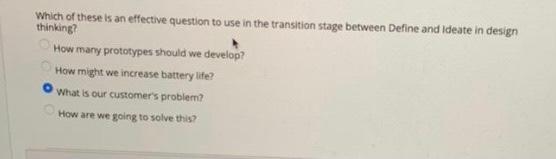 D. prototype Test What is the key element in a successful transition