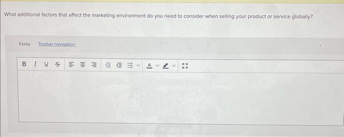 What additional factors that affect the marketing