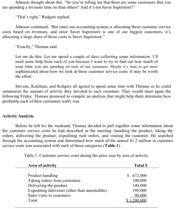 Objectives Design an Activity-Based Costing