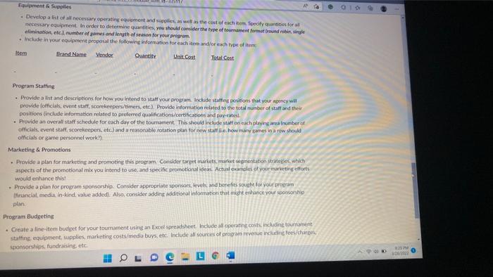 . BACKGROUND You have been hired as the Director