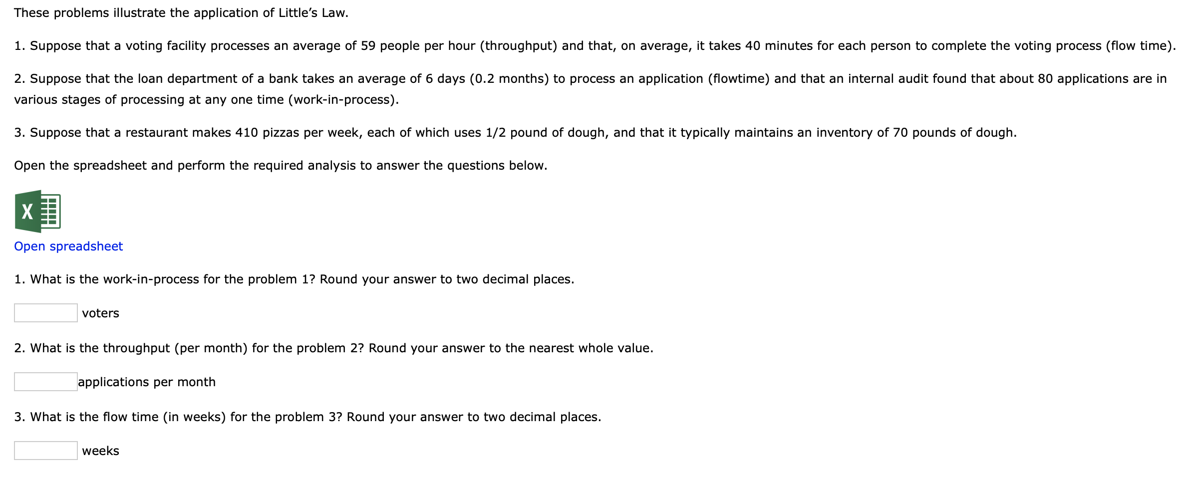 These problems illustrate the application of