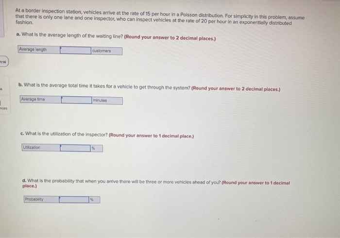 At a border inspection station, vehicles arrive