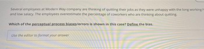 Several employees at Modern Way company are