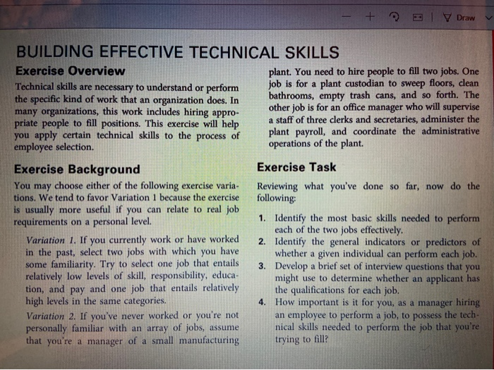 use the variation 1 please, as example. + V Draw