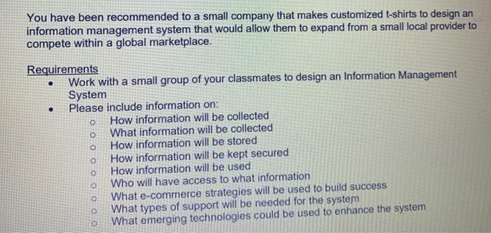 2-3 paragraph for 1.how information will be