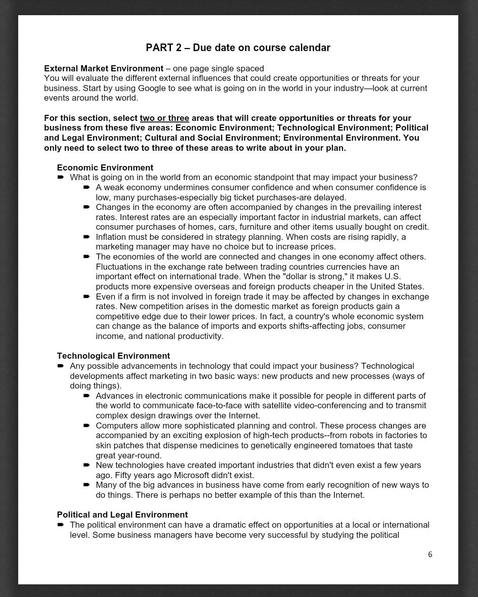 This is part 1, so my part second should be based