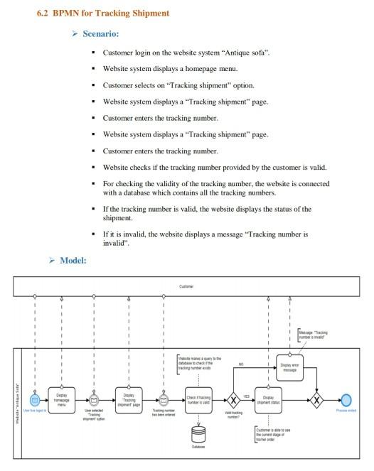 write the use case DESCRIPTION for this tracking