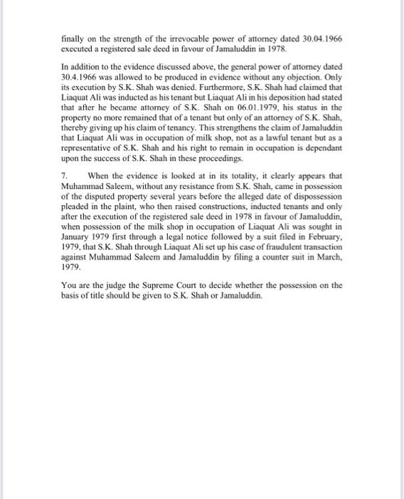 There is only one question. Please solve it by