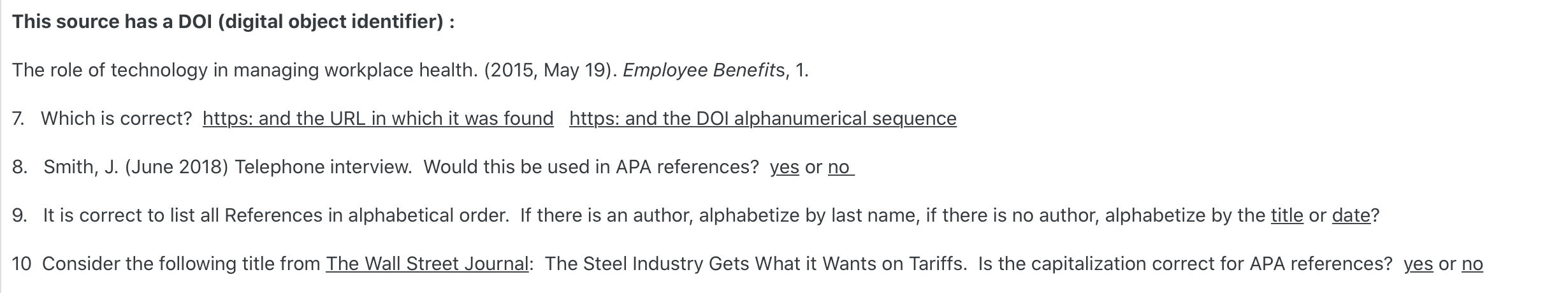 Assignment is on the rules of APA format This