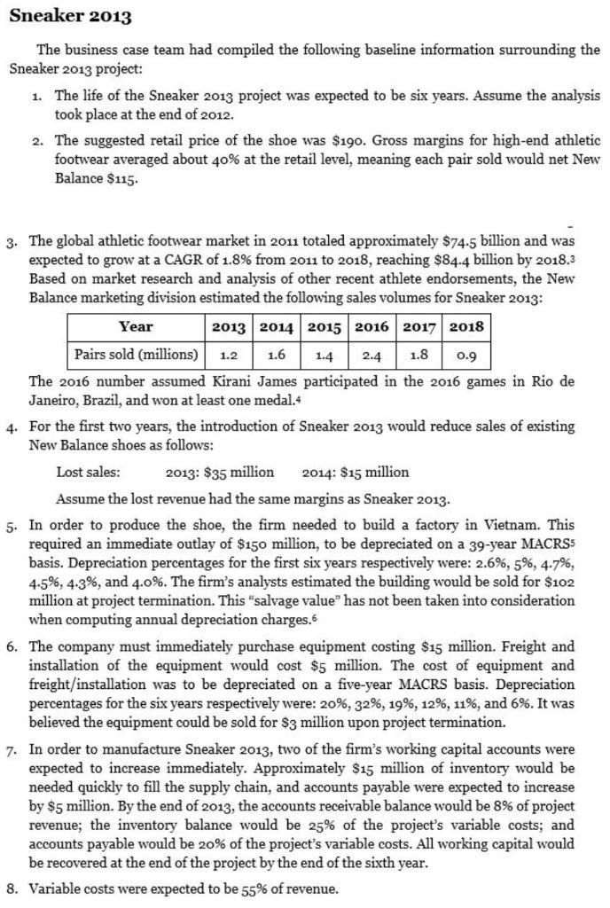 Use Microsoft Excel to solve this problem. Please