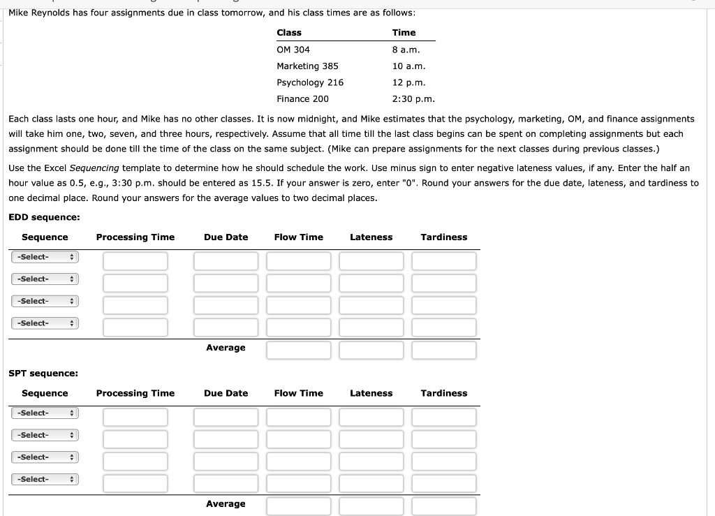 this is all one question. plan it Mike Reynolds