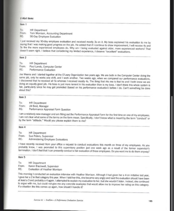 . 61 EXERCISE Evalsim-A Performance Evaluation