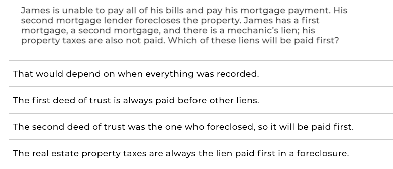 James is unable to pay all of his bills and pay