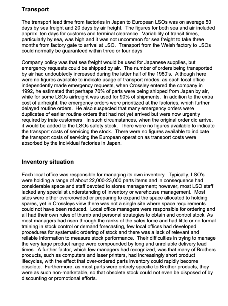 Brother International European distribution