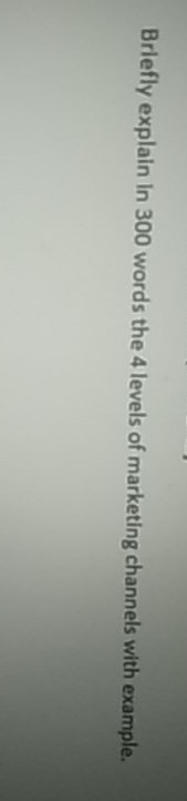 Briefly explain In 300 words the 4 levels of