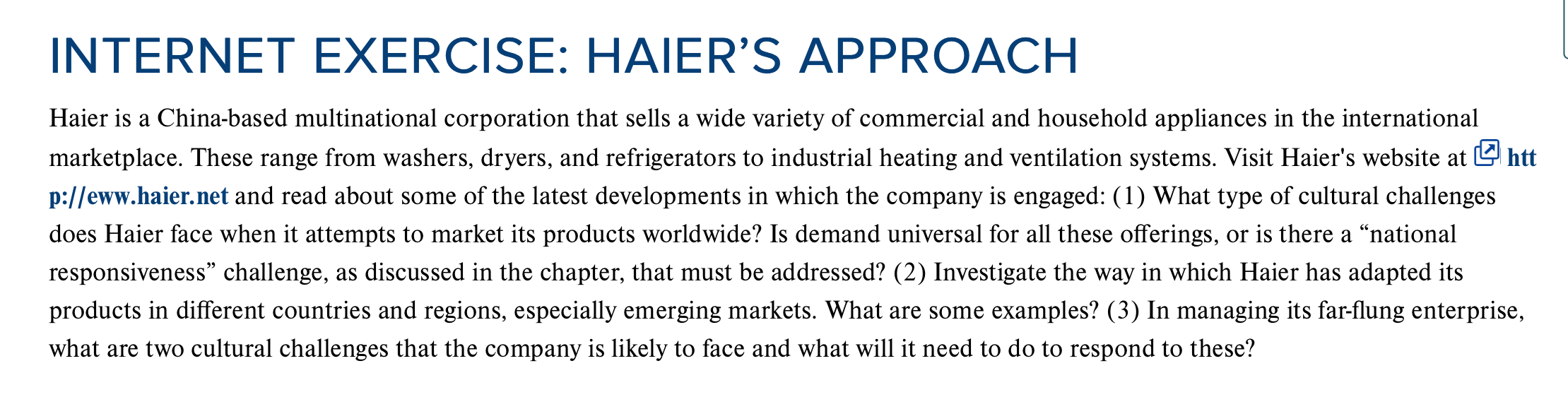 Please answer questions 1 & 2 INTERNET EXERCISE: