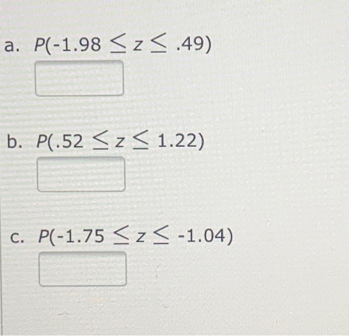 Given that z is a standard normal random