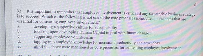 32. It is important to remember that employee