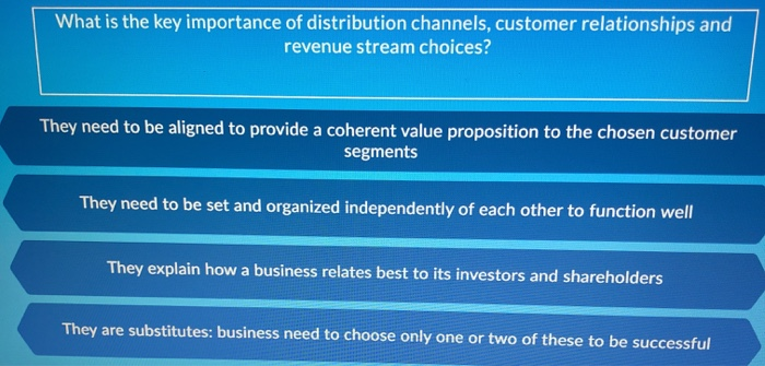 What is the key importance of distribution