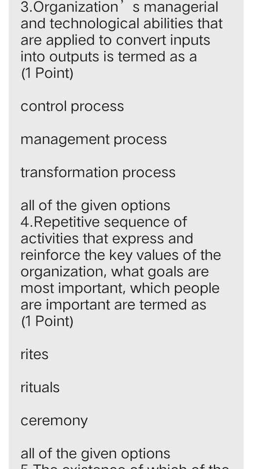 Please answer all mcqz above (1 Point)