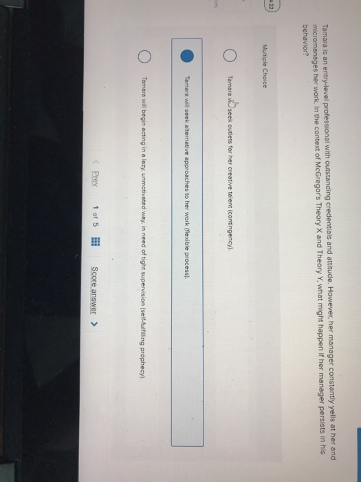 Tamara is an entry-level professional with