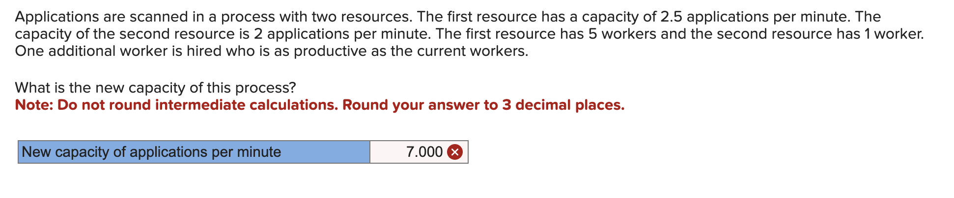 Applications are scanned in a process with two