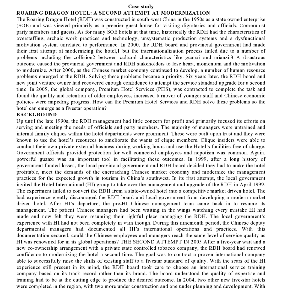 What were the critical errors the RDH general