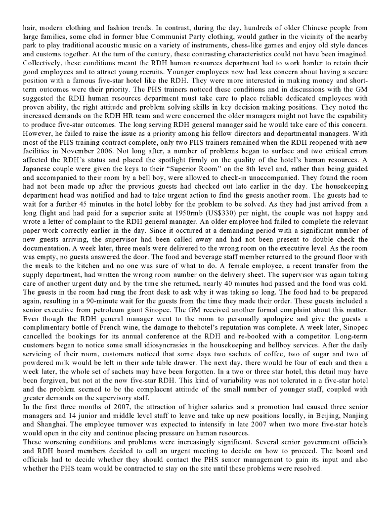 What were the critical errors the RDH general