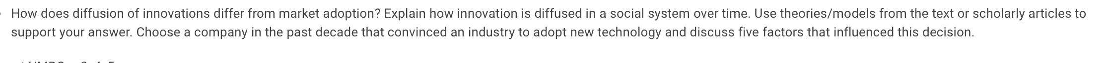 How does diffusion of innovations differ from