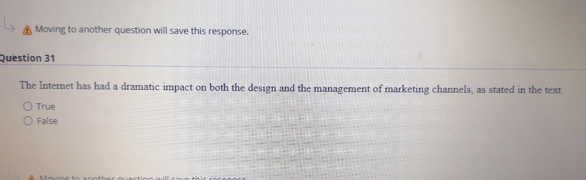 A Moving to another question will save this