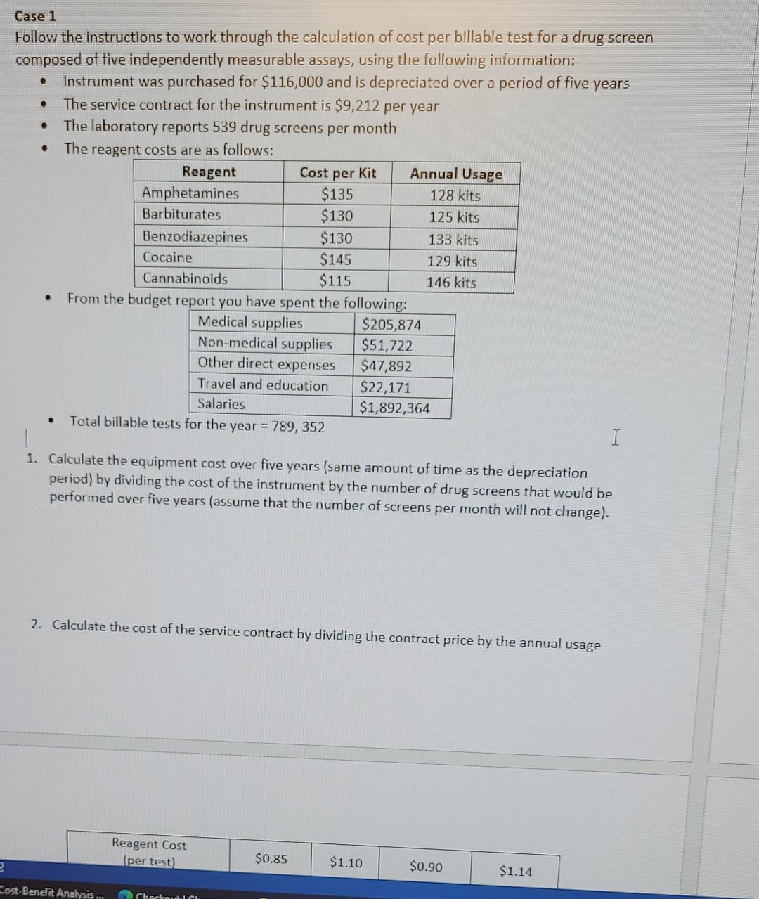 . . . Case 1 Follow the instructions to work